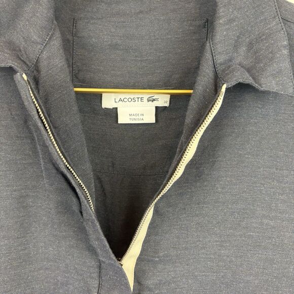 Lacoste Black Polo Size 32 (XS)  Viscose Silk Blend - Picture 7 of 7